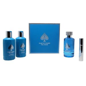 Set Game of Spades Full House Parfum 100ml + 200ml body cleanser + 200ml body cream + 8 ml atomizador